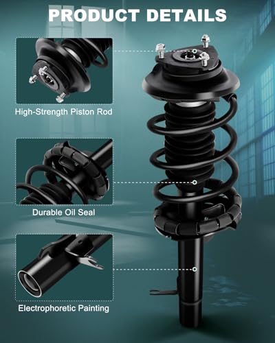 AUTOMUTO Strut Spring Assembly Front Pair Fit 2000-2005 for Ford Focus