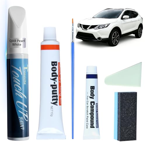 Touch Up Paint for Nissan Pearl White Tricoat QAB Paint Code Scratch Repair - color: Fit for Nissan Pearl White Tricoat (QAB)