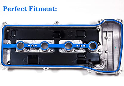 VS50530R 2001-2012 Compatible with Pontiac Vibe Scion TC XB Toyota Camry Corolla Highlander Matrix Rav4 Valve Cover Gasket & High Temperature(650º F) Gasket Maker 2.0L 2.4L L4 2AZFE 1AZFE VS50362