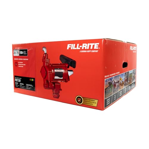 Fill-Rite FR713V 115V 20 GPM Fuel Transfer Pump w/AST Remote | Gasoline, Diesel, Kerosene, Ethanol Blends, Methanol Blends & Biodiesel up to B20 - size: 1 1/4" Inlet - 3/4" Outlet, style: 115V Remote Package