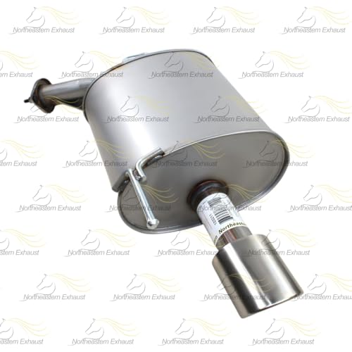 Northeastern Exhaust | Stainless Steel Front Y-Pipe, Resonator and Pair of Mufflers Exhaust System Kit Compatible for Infiniti M37 2011-2013 3.7L | Free Gaskets and Clamps Included