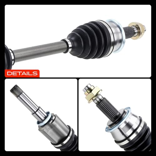 A-Premium Set of 2 Front CV Axle Shaft Assembly - style: Front Driver and Passenger Side