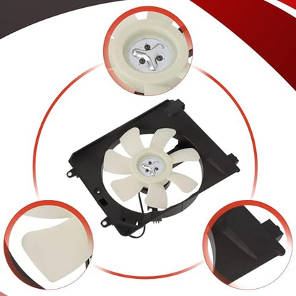 PartsFlow Radiator Dual Cooling Fan 620-938 Assembly Compatible with 2015-2016 Honda CRV L4 2.4L Right 38611RMXA51 - color: For Honda CRV