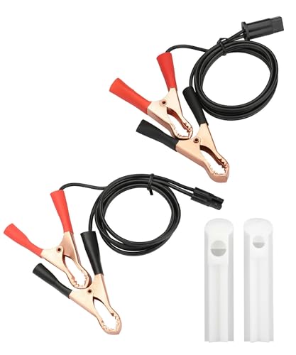 SCUARI 4PCS Automotive Fuel Injector Cleaning Kit,Car Accessories Fuel Injector Flush Cleaner Adapter DIY Cleaning Tool Kit with Test Lead,Suitable for Any 12-24V Car,Motorcycle,Electric Car,ATV