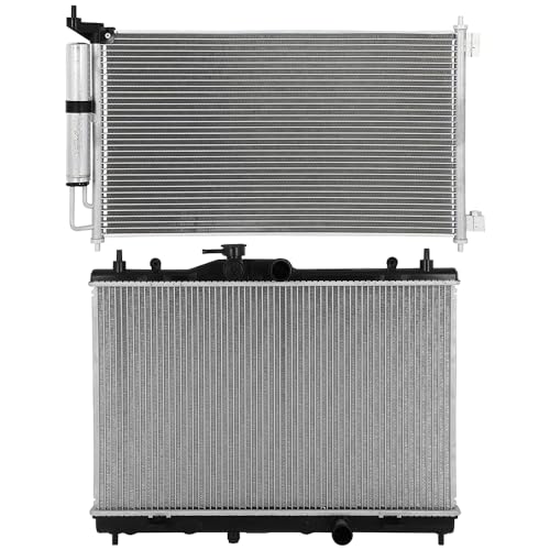 OCPTY 13127 Aluminum Radiator Fit for Nissan for Cube 2009-2014