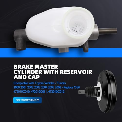 HiSport 472010C010 Brake Master Cylinder with Reservoir and Cap - size: OE# 472010C010