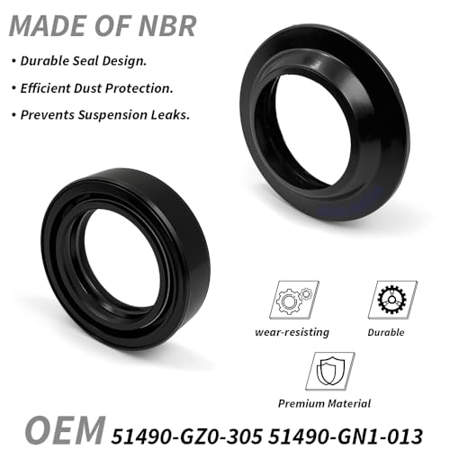 Front Fork Seal & Dust Seal Kit for Honda CRF70F CRF80F XR100R XR70R XR80R 1985-2013, for Kawasaki KD80 RM80 1977-1990 OEM#51490-GZ0-305 51490-GN1-013