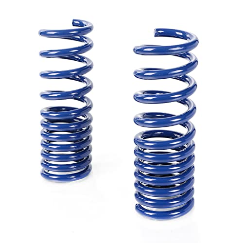 Lowering Springs kit Compatible With Dodge Challenger 2008-2021 V6 V8, 1.5 Inch Front Drop And 1.5 Inch Rear Drop (Blue)