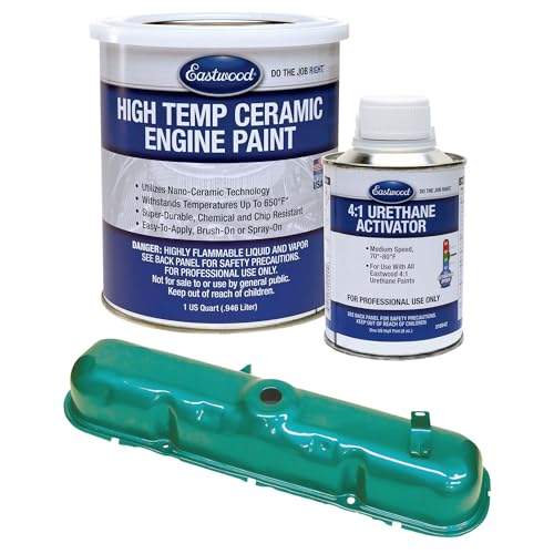 Eastwood AMC Blue Metallic High Temperature Ceramic Engine Paint and Activator - color: AMC Blue Metallic