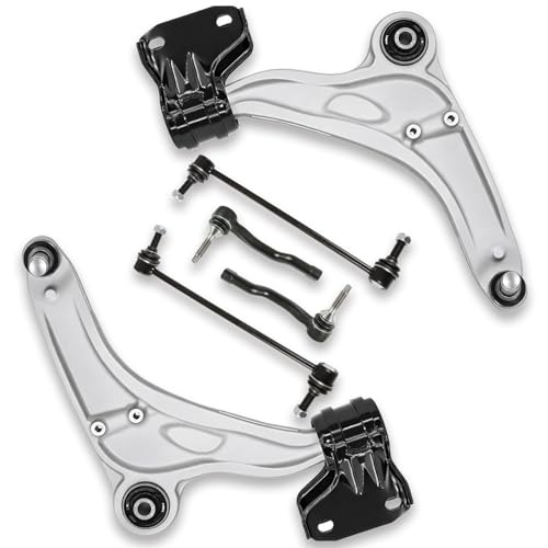 6PCS Front Suspension Control Arms & Steering Kit with Ball Joint, Fit for Ford Edge 2015-2021, Fit for Lincoln MKX 2016-2018, Replaces OE# K623491 K623490 K750740 ES801110 ES801109 - size: 6Pcs Control Arm Suspension Kit