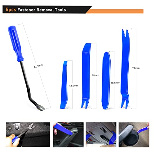 GOOACC 860Pcs Car Push Retainer Clips & Auto Fasteners Assortment - color: 860Pcs Clips + Remover