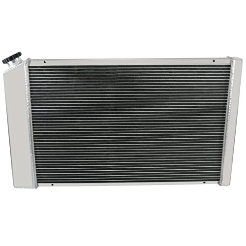 3 Row Aluminum Radiator Shroud Fan Relay for 1971-1990 Chevy Chevelle Impala Caprice Malibu C10 C20 C30 K10 K20 K30 Suburban Pickup GMC Jimmy Buick Lesabre