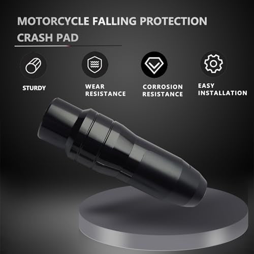 Motorcycle Frame Sliders Rear Crash Bar Falling Protector Black - color: Black