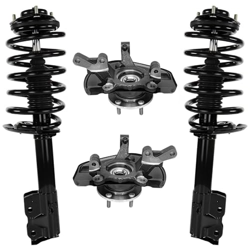 Detroit Axle - FWD 4pc Front Steering Knuckle Kit for Jeep Patriot Compass - size: 4QU48605/ Big strut kit