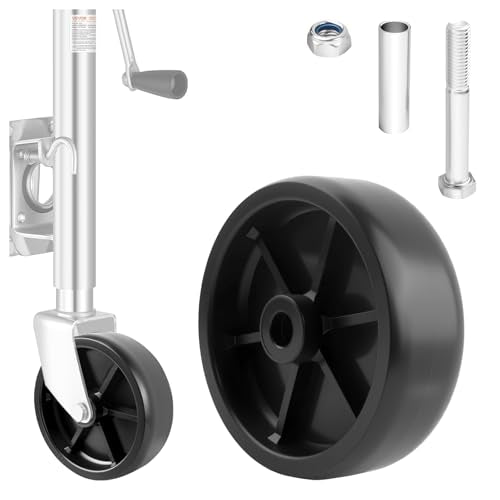 6" Trailer Jack Wheel Replacement, Upgraded Trailer Tongue Jack Wheel