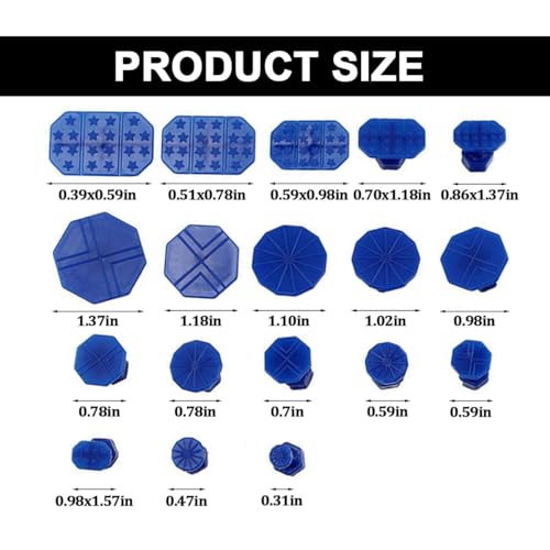 18PCS Car Dent Puller Kit, Paintless Vehicle Body Dent Removal Kit with T-Shaped Slide Puller, Damage-Free Auto Body Paint Hail Damage Repair Kit, Universal for Most Vehicles