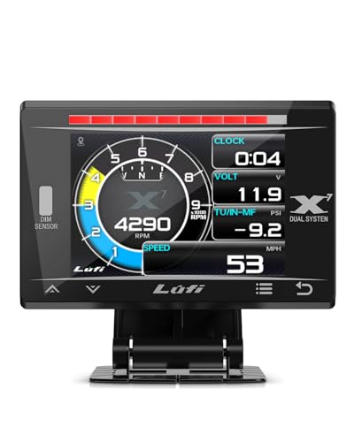 LUFI X7 OBD2 Gauge Display – Fuel Car Companion, Multi-Function & Overload Protection