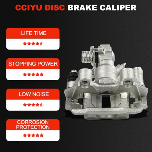 cciyu Rear Right Disc Brake Caliper Assembly w/Bracket 18B4719B - size: Rear Right[18B4719B]