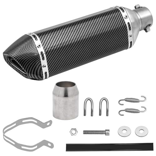 Universal Slip-On Motorcycle Exhaust Muffler, 38-51mm for Dirt Bike ATV