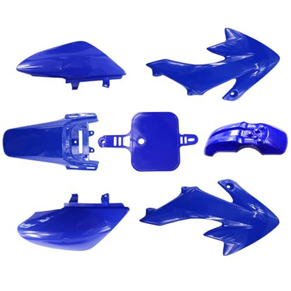 PRO BAT 7 PCs CRF50 Plastic Fender Kit XR50 Fairing Fender Kit Motorcycle - color: Blue