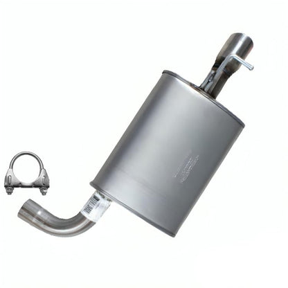 Exhaust Driver Side Muffler Compatible for 2011-2015 Ford Explorer 3.5L | Stainless Steel | Northeastern Exhaust | Free Clamp Included | Automotive Replacement Part | Direct-Fit - size: Driver Side Muffler