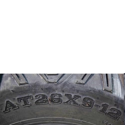MASSFX 26x9-12 Front & 26x11-12 Rear ATV Tire Set 6-Ply 1/2" Tread 4-Pack