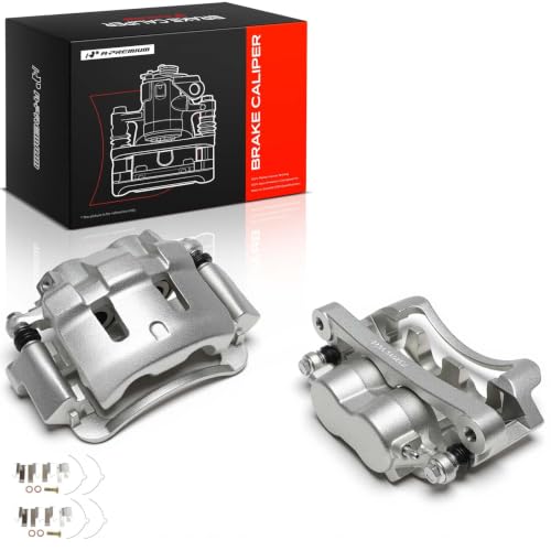 A-Premium Front Left and Right Side Disc Brake Caliper with Bracket - style: Front Driver and Passenger