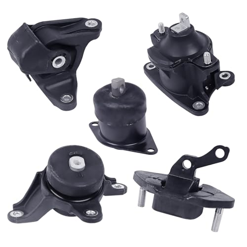 Engine Motor Mounts Set - Compatible with 2008-2012 Honda Accord 2.4L, 2009-2013 Acura TSX 2.4L A4561 A4565 A4570 A4572 A4584 Set of 5 - size: Accord 2.4L 08-12