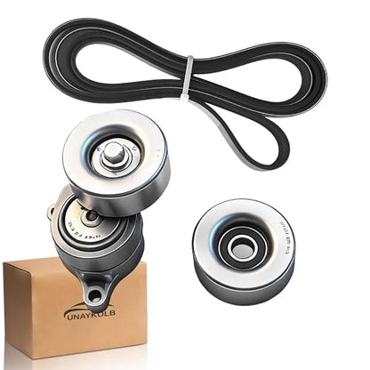 Serpentine Belt Kit With Tensioner And Idler Pulley For Subaru Outback - size: For Outback 3.0L (2001-2004)