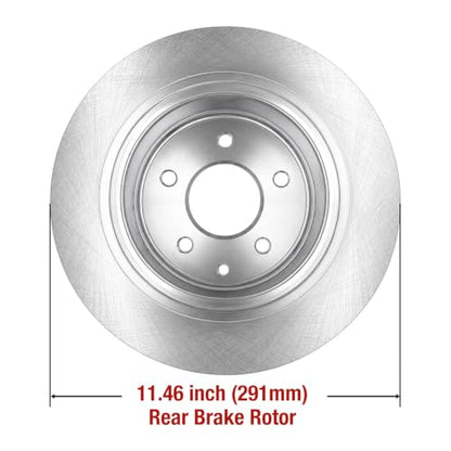 HUSCH Brake Kit Fit for Toyota Sienna, For Highlander, For Nissan Altima - size: 31464+31312 & D1650+D905