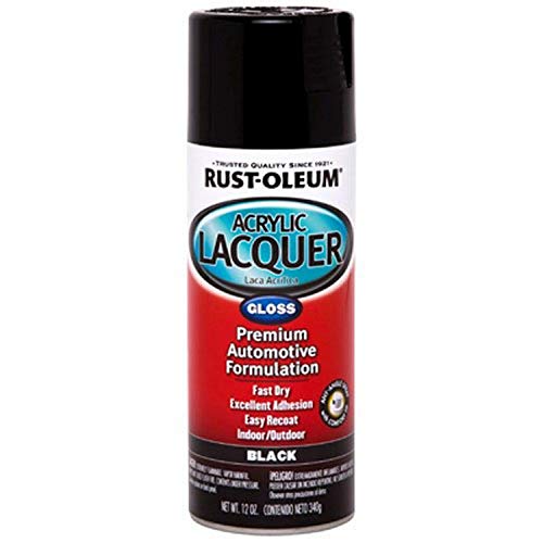 Rust-Oleum Automotive Acrylic Lacquer Spray Paint, Gloss Black - color: Gloss Black
