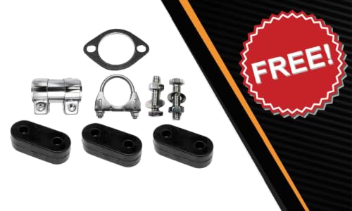 Exhaust Muffler Assembly Compatible with Kia Sorento 2014-2015 3.3L | Stainless Steel | Northeastern Exhaust | Includes Gasket, Clamps, Hangers, Bolt Kit