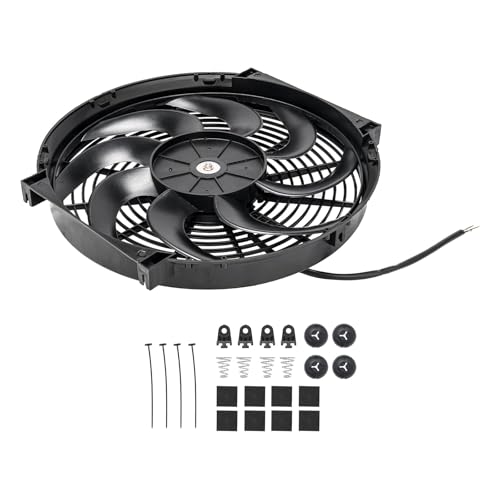 Torchbeam Universal Engine Cooling Radiator Fan 14 inch Slim Fan Assembly - size: 14 in Universal