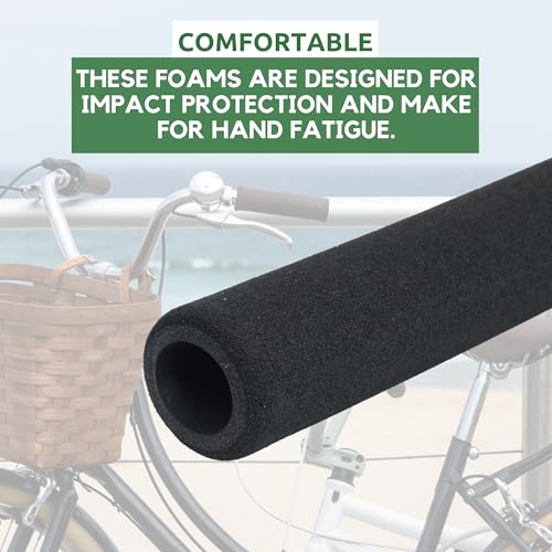 Ultracycle's Cruiser & Road Foam Grips - Soft and Cushy Design, High-Density Foam Rubber, 4-Piece Kit, 8.5 Inches - Ultimate Comfort and Control for Your Bike's Handlebars