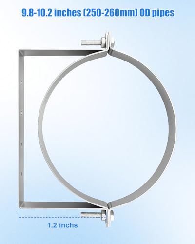 10 Inch Pipe Hanger Chimney Support Bracket - size: Diameter: 10 Inches