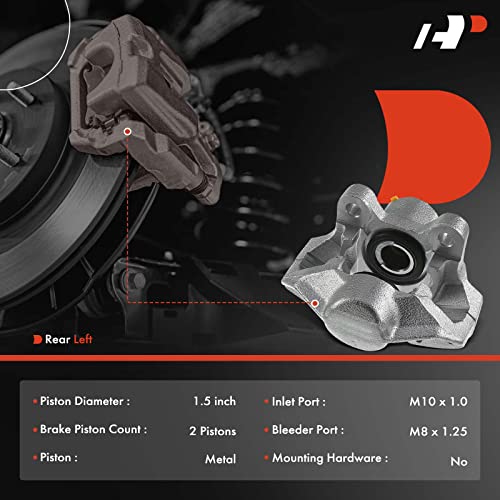 A-Premium Rear Left Driver Disc Brake Caliper without Bracket - style: Rear Left Wheel (Driver Side)