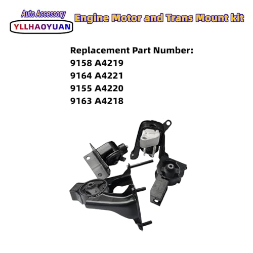Yllhaoyuan Engine Mount Kit for 2003-2008 Corolla 1.8L - size: 2003-2008 Corolla 1.8L