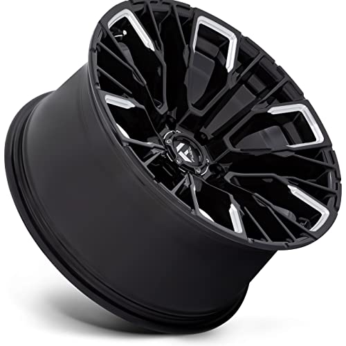 FUEL OFF-ROAD D849 REBAR 17X9, 6X5.5, 5.04, 1mm GLOSS BLACK MILLED - D84917908450 - color: GLOSS BLACK MILLED, size: 17X9,6X5.5,1mm