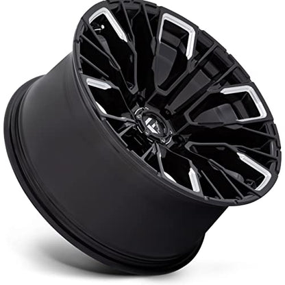 FUEL OFF-ROAD D849 REBAR 17X9, 6X5.5, 5.04, 1mm GLOSS BLACK MILLED - D84917908450 - color: GLOSS BLACK MILLED, size: 17X9,6X5.5,1mm