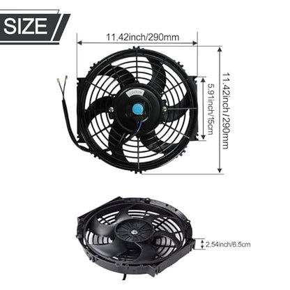 8 Row 15-1/2" Radiator Remote Transmission Oil Cooler Aluminum