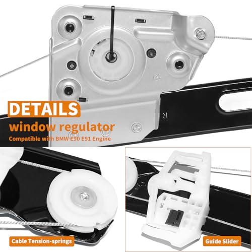749-469 Rear Right Passenger Side Power Window Regulator