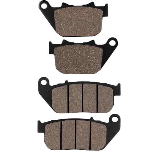Front and Rear Brake Pads for Harley Davidson Sportster 1200 XL1200C Custom 2004-2013 /Sportster 883 SuperLow Custom/ XL1200L Sportster Low 2007 2008 2009 2010 2011