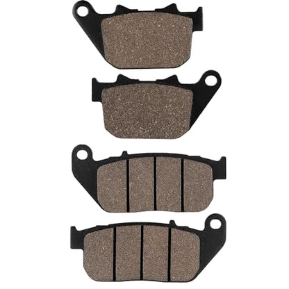 Front and Rear Brake Pads for Harley Davidson Sportster 1200 XL1200C Custom 2004-2013 /Sportster 883 SuperLow Custom/ XL1200L Sportster Low 2007 2008 2009 2010 2011