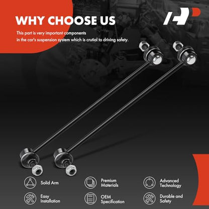A-Premium Front Sway Bar Link Stabilizer Bar Link, Compatible with Honda
