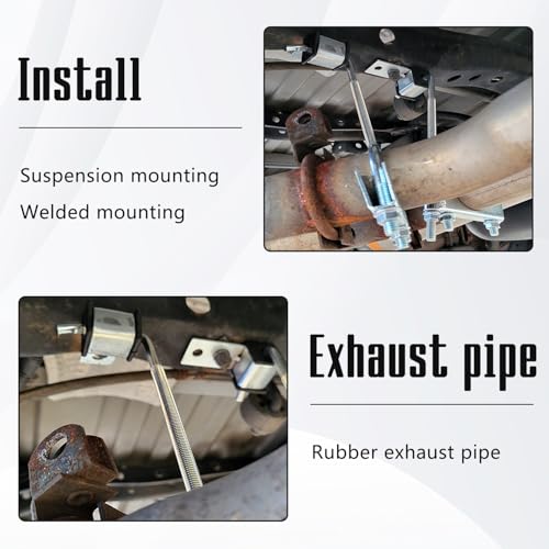 4 Pcs Heavy Duty Exhaust Hanger Rod