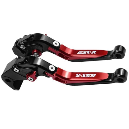 Clutch Brake Levers for Suzuki GSXR 600 750 1000 1000R, Red - color: Red