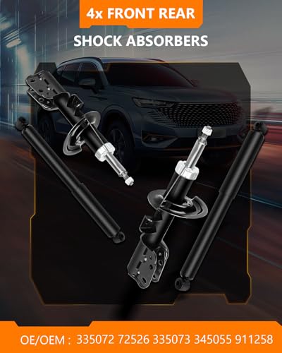 OCPTY Front Rear Shock Absorbers Struts for Chevrolet for Equinox 2007-2016 - size: 2 Front and 2 Rear Shock Absorbers