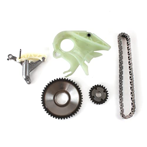 Oil Pump Timing Drive Chain Set Engine Oil Pump Timing Chain Set Components Applied for X1 X3 Z4 F35 F30 Oil Pump Drive Chain Replacement Parts OE 11417605366 11417605367 - size: Oil Pump Guide Chain Gear