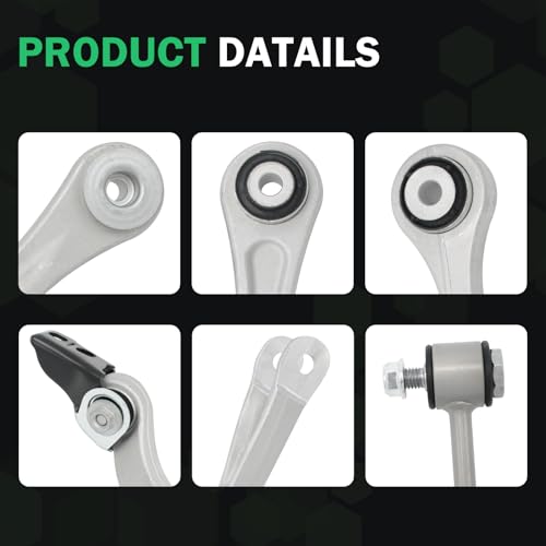 Rear Suspension Kit Compatible With Mercedes Benz E320 2004-2009；for E500/SL500 2003-2006, for E550 2007-2009，CLS550 /SL550 2007-2011， Upper and Lower Control Arm +Bar Links Kit - size: Rear Control Arm for W219 /W211 /R230