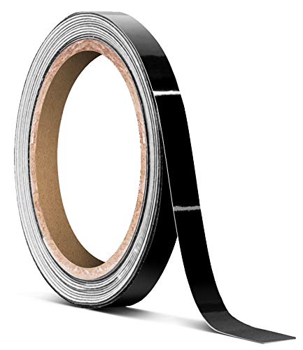 VViViD Black Gloss Air-Release Adhesive Vinyl Tape Roll (1/4 Inch x 30ft) - size: 1/4" x 30ft